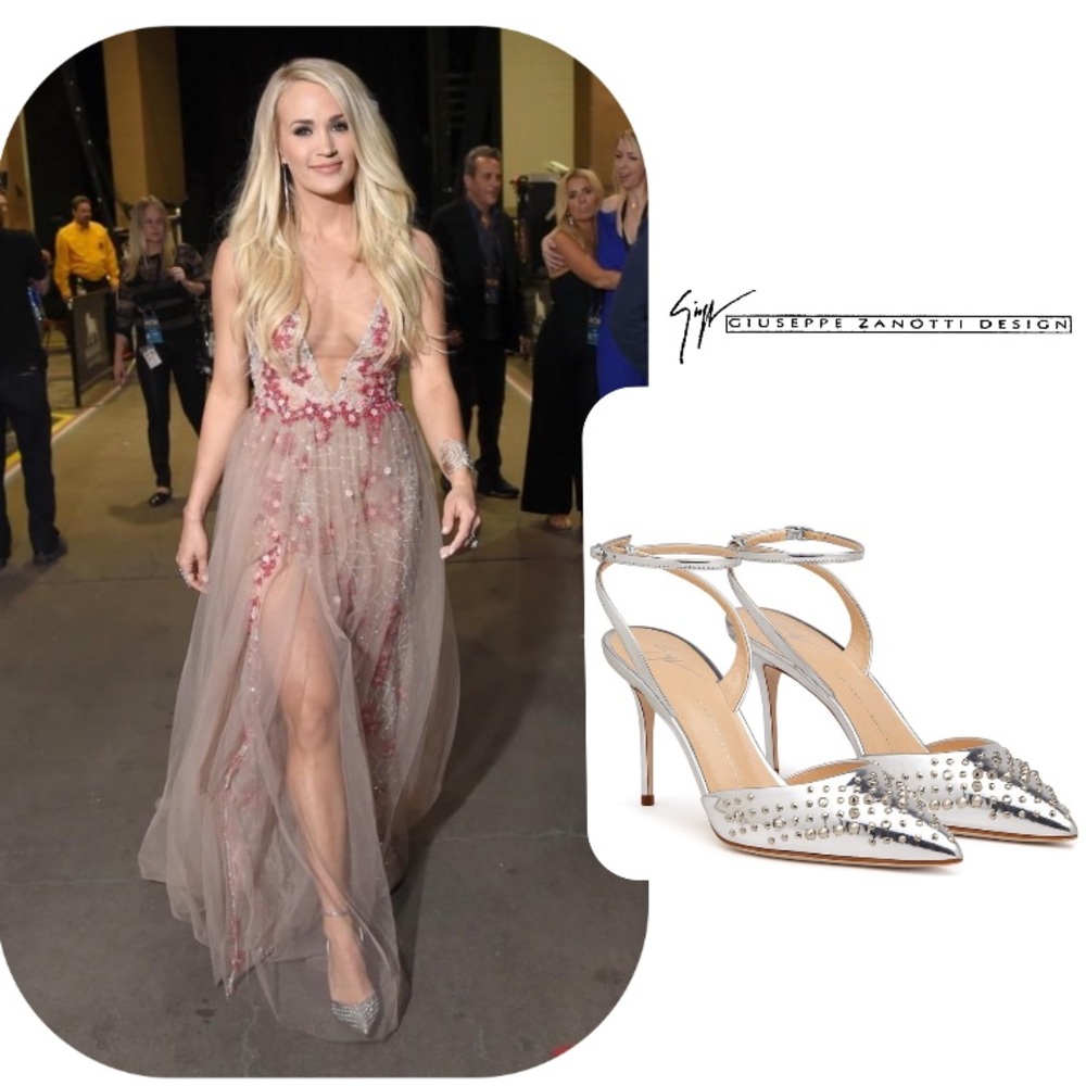 giuseppe zanotti •NEW• studded mirror silver heel - Picture 3 of 9